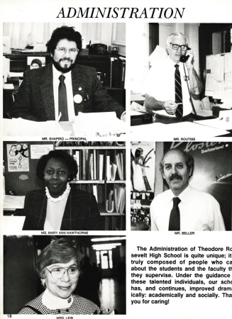 Theodore Roosevelt HS Yearbook (1989) [pg 18]
