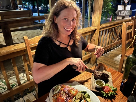 Wife, Michelle in Roatan. 