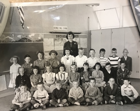 2nd grade George Hall Elementary 1954