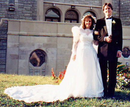 Just married, September 1991