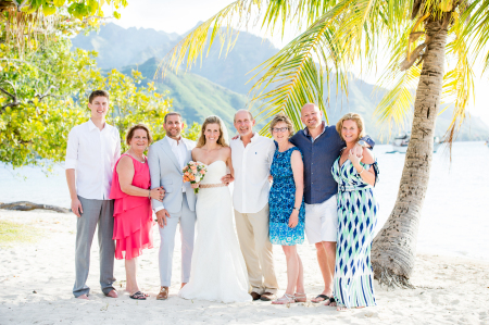 Tahiti beach wedding 2014