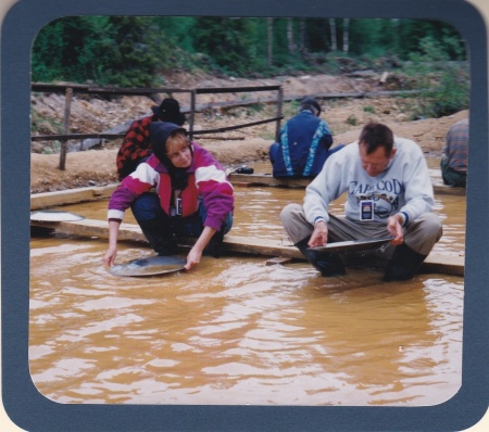 Kathie and Hal Panning for gold in the Artic C