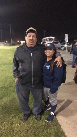 My daughters college softball game 