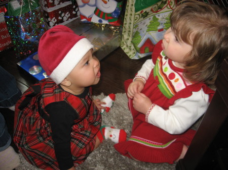 Kamryn and Madison--Christmas 2012