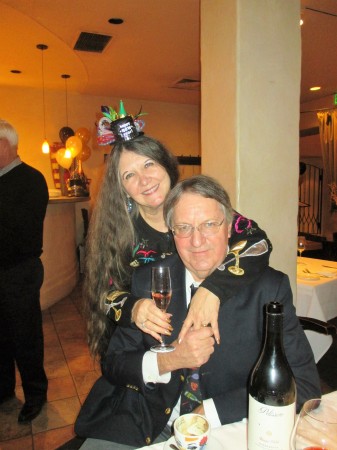 Richard and I ringing in our 31st New Year together!