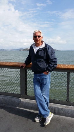 Alcatraz island behind me