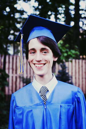 Russell at high school graduation 1985(?)