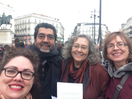 Alison, Luis and Nicky in Madrid 2018