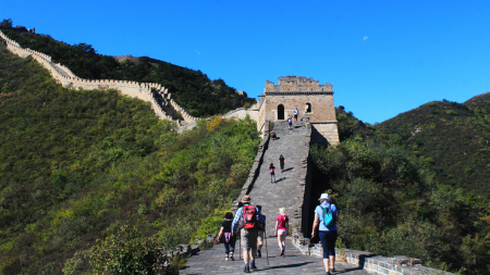 Hiking the Great Wall near Bejing China