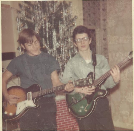Me and Bill Franzen playing guitars