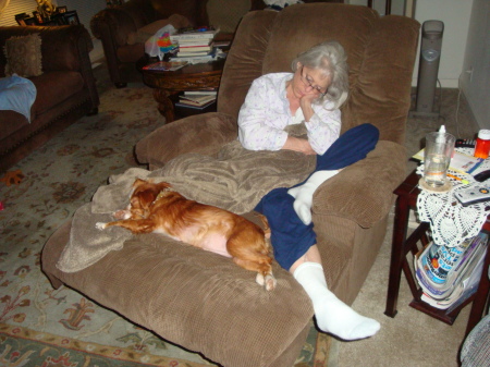 MISSY AND MOM...END OF THE DAY...WHEW......