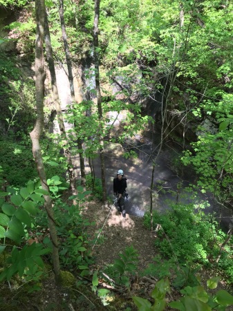 On the edge of Neversink Pit, AL (162')