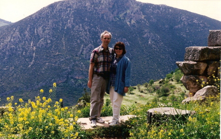 Annette and Jim in Delphi, Greece