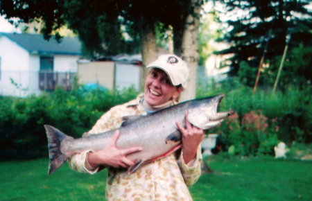 28 pounds of king salmon