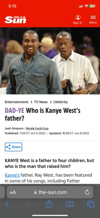 Ray West,Conrad ‘67 is the father of Kanye 