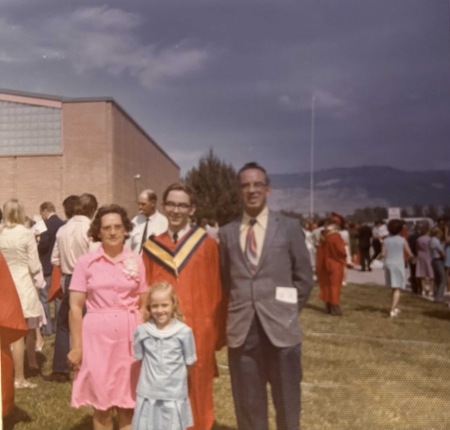 High school graduation, 1972