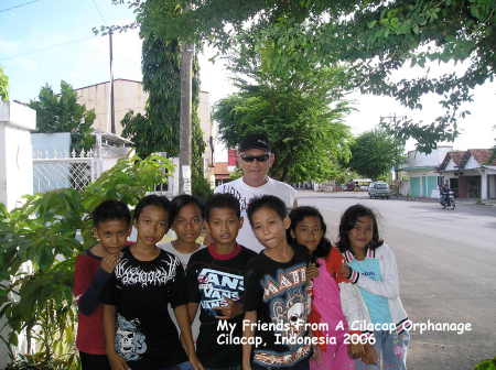 Kids from an orphanage in Cilacp, Indonesia