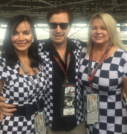 Pam, me and Linda at the Indy 500