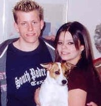 Aaron, Stephanie and our Jack Russell (Muffin)