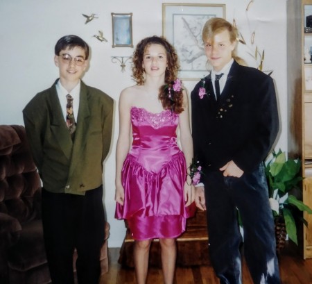 8th grade prom Eric smith, me and jason