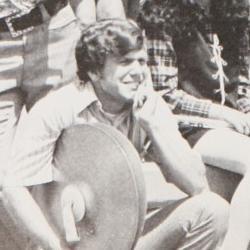 SLHS '72 Marching Band on Senior Bench