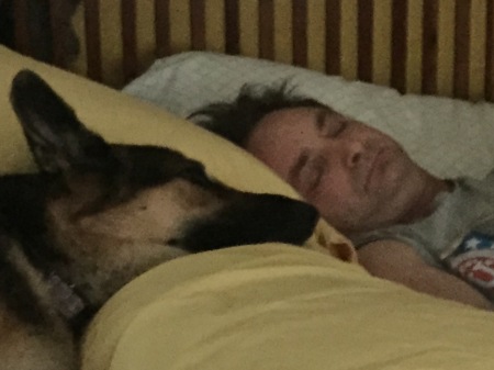 Me and my female shepherd Sydney