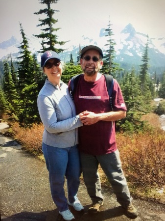 Hiking with my wife at Mt Rainier 