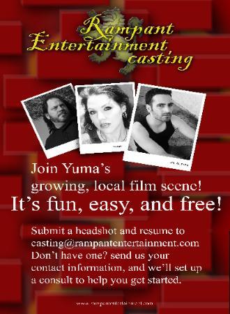 CASTING POSTER with ME on it