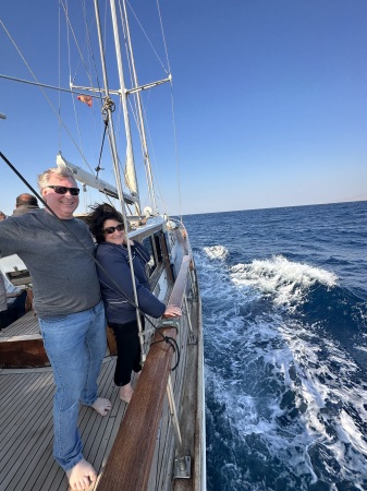 Sailing the Ageon Sea from Santorini 2023. 