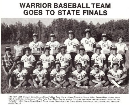 East Gaston High School 1979 Baseball Team