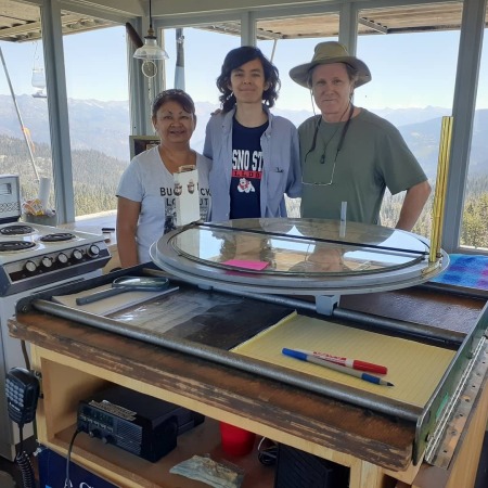 FAMILY MADE IT TO THE TOP OF BUCK ROCK LOOKOUT