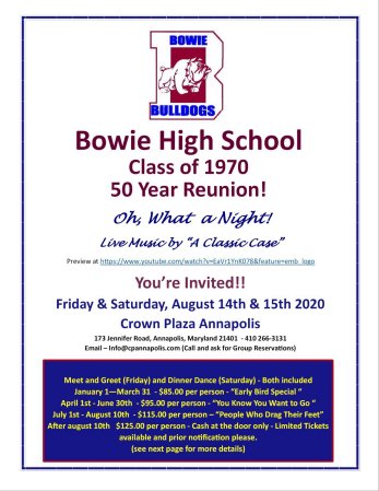 Mary Beers' album, Bowie High School Reunion