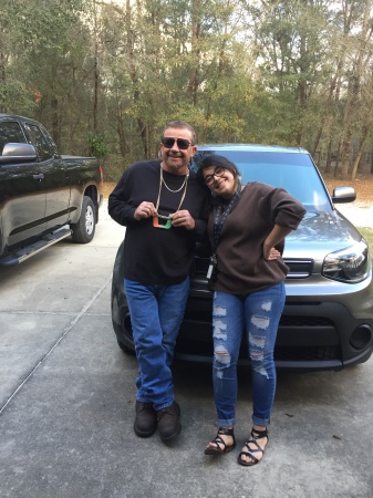 2017 me and Kat her first new car