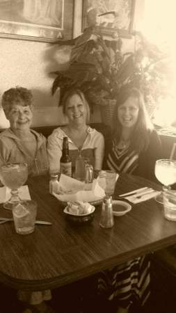 Lunch with Mom and my step sister Misty Markha