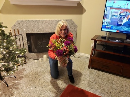 Flowers from clients,October, 2019