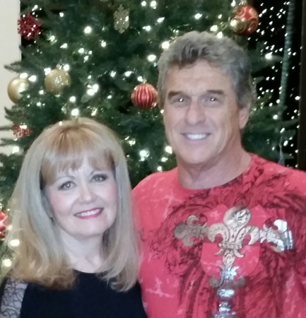 Christmas with husband Richard 2014