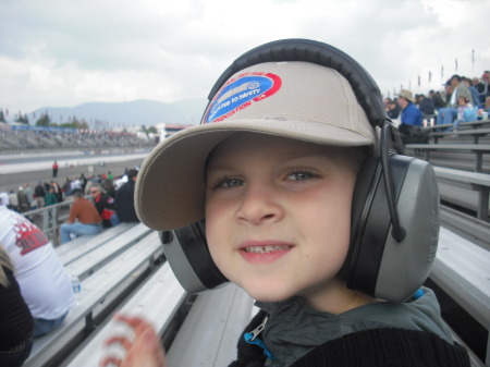 Grandson Kevin at Pomona Drags