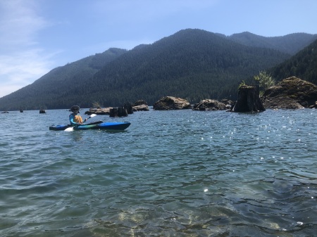 Lake Cushman, Washington kayaking