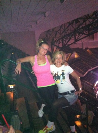 My two daughters attending New Kids on the Block concert in Dallas