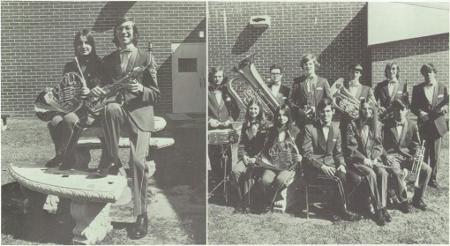 (Right picture) Band Section Leaders-1973