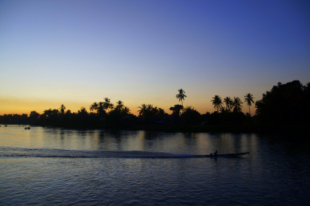 Twilight on Don Khone Island, Sothern Laos