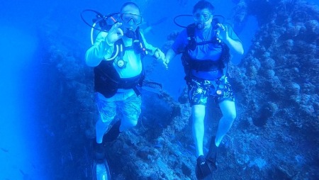 Diving a shipwreck Jamaica 2022 with Rob