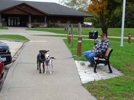 Bob and our dogs