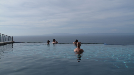 enjoying the pool at my condo in costa rica