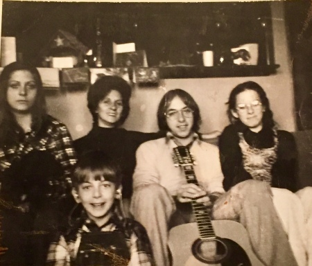Me with the 12 string, mom and sibs