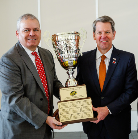 Coach Camp and Governor Kemp of Georgia