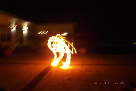 HONDURAN FIRE DANCER