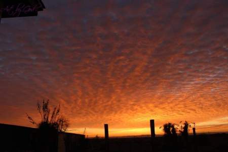 New Mexico fire in skies.