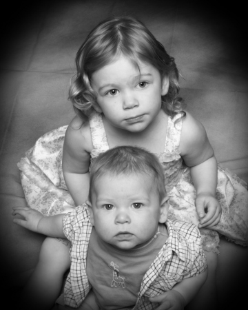 Grandchildren Rebekah and Elijah
