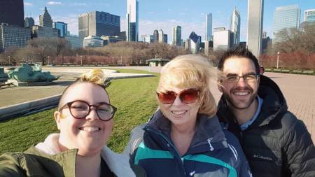 With my kids in Chicago